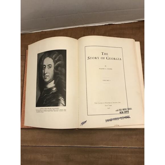 The Stories Of Georgia By Walter C Cooper Volume 1 1938 Ex Library - Picture 4 of 9